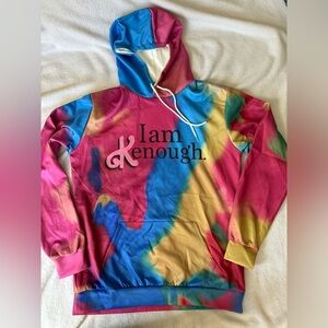 I am Kenough Tie-Dye Sweatshirt Hoodie from the Barbie Movie, Size Small, New